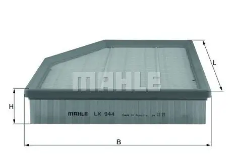 Фільтр повітряний BMW 5 (E60/E61)/6 (E63/E64) 2.0-3.0i 03-10 (N52/N53/M54) Mahle LX944 Купити в Україні
