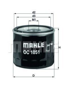 Фільтр масляний MAHLE OC1051