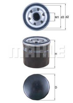 Масляний фiльтр MAHLE OC1566