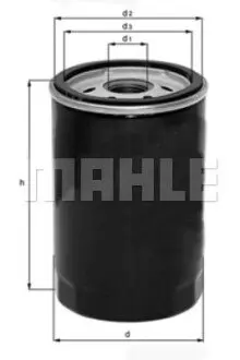 Фільтр масляний Land Rover Discovery III/Range Rover 4.2/4.4 03 Mahle OC602 Купити в Україні