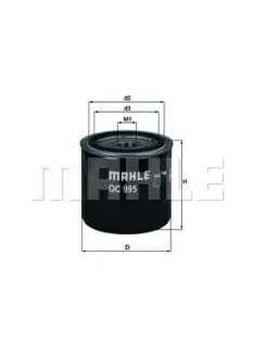 Фільтр масляний Renault Megane III/Laguna III 1.9dCi/3.0dCi 08 Mahle OC 995 Купити в Україні