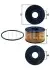Фото Фільтр масляний Ford Transit 00-06 Mahle (OX191D) зображення 1