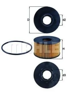 Фільтр масляний Ford Transit 00-06 Mahle OX191D Купити в Україні