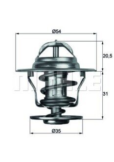 Термостат VW Golf 1.6-2.0i/1.9TDI -09/Audi A6 (C4) 2.0i 94-97 (71°C) MAHLE TX 13 71D