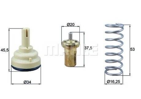 TERMOSTAT VW 105C 1,4TSI AUDISEATSKODA MAHLE TX 181 105D