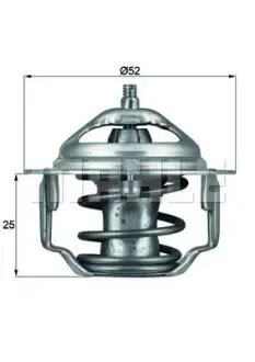 Термостат системи охолодження (82°C) FIAT SEDICI FORD SIERRA II GEO TRACKER HONDA CIVIC I, CIVIC II, NSX I HYUNDAI H-1, H-1 / STAREX, H100, PONY, PONY / EXCEL, S 1.1-3.6 07.72 Mahle TX8582 Купити в Україні