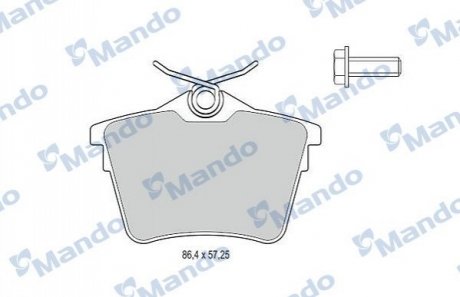 Тормозные колодки для дисков MANDO MBF015251 (фото 1)