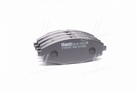 Колодки тормозные (дисковые) передние - (S4510021, S4510017, S4510004) MANDO MPD06