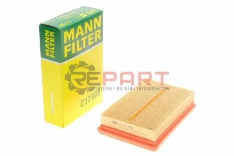 Фото Фільтр повітряний Citroen C1/Peugeot 108/Toyota Aygo 1.0VTi/C-HR/Corolla/Prius/Yaris 1.5/1.8Hybr. 14- MANN (C17008) зображення 1