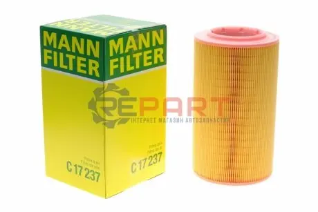 Фільтр повітряний (фільтруючий елемент) CITROEN JUMPER III FIAT DUCATO OPEL MOVANO C PEUGEOT BOXER 2.0D-3.0D 04.06 Mann C17237 Купити в Україні