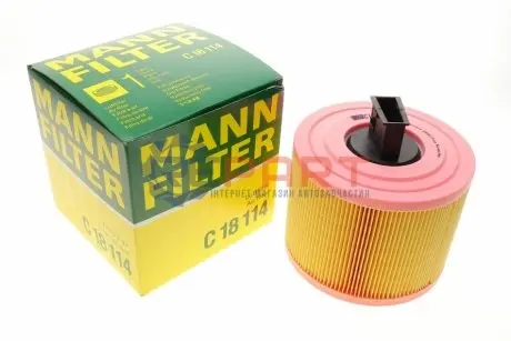 Фільтр повітряний (фільтруючий елемент) BMW 1 (E81), 1 (E82), 1 (E87), 1 (E88), 3 (E90), 3 (E91), 3 (E92), 3 (E93), X1 (E84) 2.5/3.0 12.04-12.13 Mann C18114 Купити в Україні
