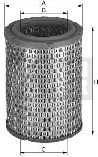 Фільтр повітряний BALKANCAR DV1773-3 INGERSOLL RAND SSR1000, SSREP30, SSREP40, SSRM22, SSRM30 Mann C1953