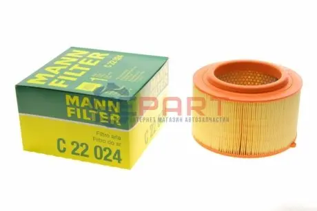 Фото 1 — Фільтр повітряний Ford Ranger 2.2TDCi/2.5/3.2TDCi 11-/Mazda BT-50 2.2CRD 11- MANN (C22024) Фото Фільтр повітряний Ford Ranger 2.2TDCi/2.5/3.2TDCi 11-/Mazda BT-50 2.2CRD 11- MANN (C22024) зображення 1