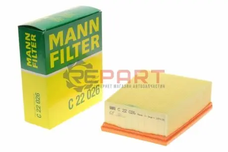 Фільтр повітряний (фільтруючий елемент) RENAULT NISSAN TOWNSTAR, TOWNSTAR EVALIA RENAULT ESPACE V, GRAND KANGOO III, GRAND SCENIC IV, KANGOO III, MEGANE IV, SCENIC IV 1.0-2.0D 11.15- RENAULT Mann C22026 Купити в Україні