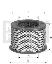 Фільтр повітряний FINI R 40 ROTORCOMP NK 100 Mann C2375
