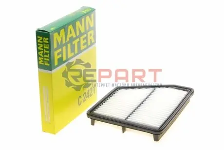 Фото Фільтр повітряний Hyundai Matrix 1.5CRDi/1.6/1.8 01-10 MANN (C 2421) зображення 1