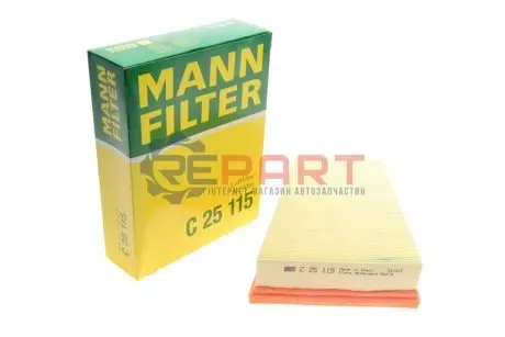 Фільтр повітряний (фільтруючий елемент) RENAULT FLUENCE, GRAND SCENIC III, MEGANE, MEGANE III, SCENIC III 1.2-2.0 11.08 Mann C25115 Купити в Україні