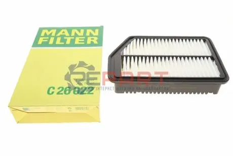 Фото 1 — Фільтр повітряний Hyundai Elantra 1.6-1.8 Gamma MPI/i30 1.4-1.6GDi 11-/Kia Ceed 1.4-1.6CVVT 12-18 MANN (C26022) Фото Фільтр повітряний Hyundai Elantra 1.6-1.8 Gamma MPI/i30 1.4-1.6GDi 11-/Kia Ceed 1.4-1.6CVVT 12-18 MANN (C26022) зображення 1