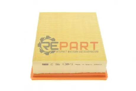 Фото Фільтр повітряний Ford Escort/Orion 1.3-1.8i/TD 90-01 (з піною для вентиляції картера) MANN (C261381KIT) зображення 1