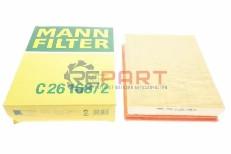 Фільтр повітряний (фільтруючий елемент) OPEL FRONTERA A, FRONTERA A SPORT, OMEGA A, SENATOR A, SENATOR B PEUGEOT 205 I 1.1-3.6 02.83-10.98 Mann C261682