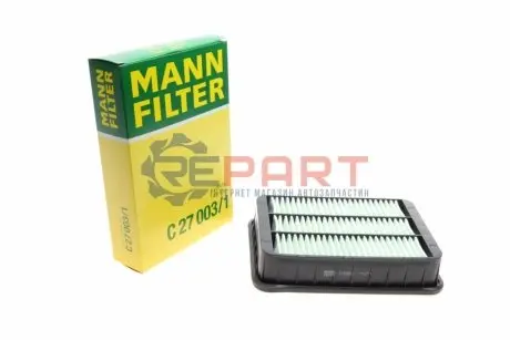 Фільтр повітряний (фільтруючий елемент) CITROEN C4 AIRCROSS, C-CROSSER, C-CROSSER ENTERPRISE MITSUBISHI ASX, LANCER VIII, OUTLANDER II PEUGEOT 4007, 4008 1.5-3.0 11.06 Mann C270031 Купити в Україні