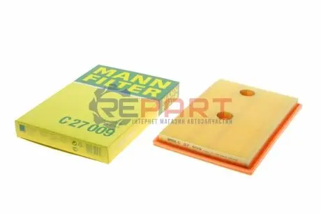Воздушный фильтр Audi A3/Skoda Fabia/Octavia/Rapid/SuperB/VW Caddy/Golf/Passat/Touran 1.2-1.4TSI 13- Mann C27009 Купить в Украине
