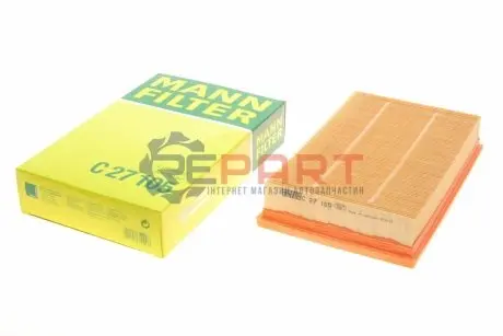 Фото Фільтр повітряний Ford Focus 1.6TDCI 04-07/Mazda 3 1.6D 04-09/Volvo C30/S40/V50 1.6D 05-07 MANN (C27105) зображення 1