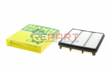Фільтр повітряний Chevrolet Evanda 2.0i 16V 02-/Epica 2.0/2.0-2.5 24V 05-11/Chery Easter 1.8-2.4 06- MANN C2743 Купити в Україні