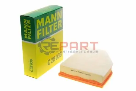 Фільтр повітряний BMW 5 (G30/G31/F90)/6 (G32)/7 (G11/G12)/X3-X5 (G01-G05) 2.0/d/3.0 B46-B48/B58 16- MANN C28038 Купити в Україні