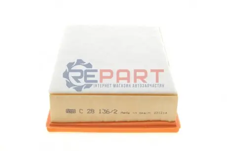 Фільтр повітряний (фільтруючий елемент) SEAT CORDOBA, CORDOBA VARIO, IBIZA II, INCA, TOLEDO I SKODA FELICIA CUBE, FELICIA I, FELICIA II VW CADDY II, POLO, POLO III CLASSIC 1.3-2.0 05.91-01.04 Mann C281362 Купити в Україні
