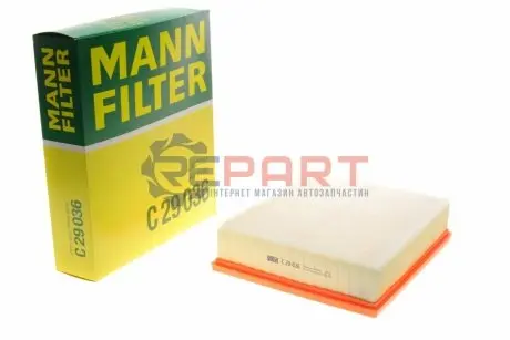 Фільтр повітряний (фільтруючий елемент) MAN TGE VW CRAFTER, GRAND CALIFORNIA CAMPER 2.0D 09.16 Mann C29036 Купити в Україні
