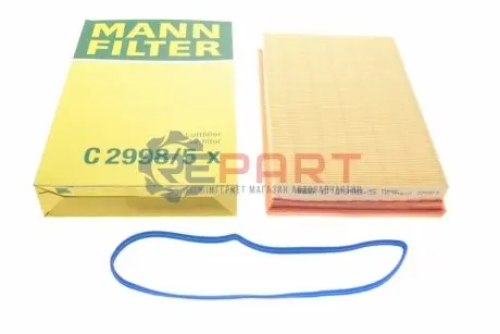 Фото Фільтр повітряний Seat Ibiza 1.4-1.6 16V/Skoda Fabia 1.4 00-09/VW Caddy 1.4 04-10/Golf 1.4-1.6 00-06 MANN (C29985X) зображення 1