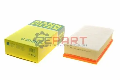 Фільтр повітряний Audi A3/Q3/Skoda Kodiaq/Karoq/Octavia/VW Caddy/Golf/T-Roc/T7/Tiguan 2.0TDI/TFSI 18- MANN C30004 Купити в Україні