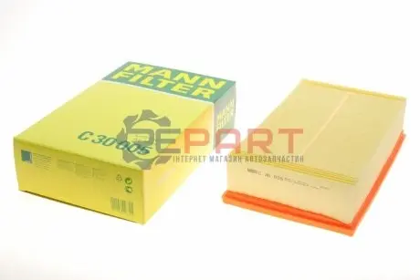 Фільтр повітряний Skoda Octavia/VW Golf/Passat/Touran 1.6TDI/1.8TSI/2.0TDI 13-/Ford Connect 2.0 22- MANN C30005 Купити в Україні