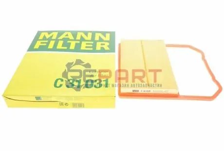 Фільтр повітряний (фільтруючий елемент) SEAT IBIZA V VW POLO VI, UP! 1.0 01.17 Mann C31031 Купити в Україні