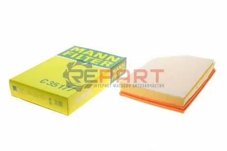 Фільтр повітряний Volvo S60/S80/V70/XC60/XC70 1.5 T2-T3/1.6-2.0 T3-T6/2.0-2.4 D2-D6 07-18 MANN C35177 Купити в Україні