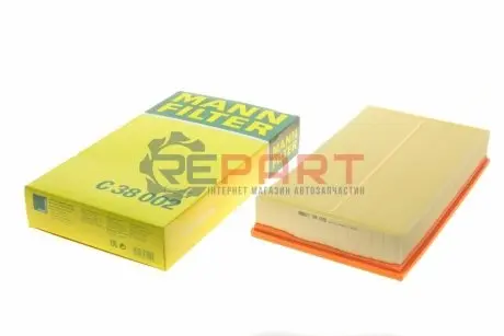 Фільтр повітряний Skoda Kodiaq 2.0RS TDI/VW Arteon 2.0TDI 17-/Passat 2.0TDI 14-/Tiguan 2.0TDI 16-20 MANN C38002 Купити в Україні