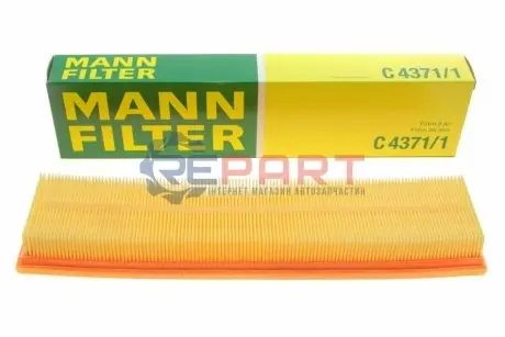 Фото Фільтр повітряний Citroen Berlingo/C4/Peugeot 206/307/308/408/Partner 1.6 04- MANN (C43711) зображення 1