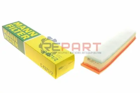 Фото Фільтр повітряний Citroen Berlingo/C4/Peugeot 206/307/308/408/Partner 1.6 04- MANN (C43712) зображення 1