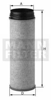 Фільтр повітряний 390x117 MAN 14.250 HOCL-NL, 14.290 HOCL-NL, 18.250 HOCL-NL, HOCL-SKD(SL), 18.290 HOCL-NL, Lions Intercity, 19.290, A 35, A 37, A 66, NM 243, NM 253, NM 283, NM 293, SL 283 Mann CF1430