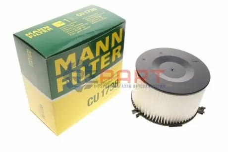 Фільтр салону VW CALIFORNIA T4 CAMPER, LT 28-35 I, TRANSPORTER T4 1.8-2.8 01.79-06.03 Mann CU1738 Купити в Україні