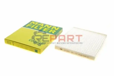 Фільтр салону ABARTH GRANDE PUNTO, PUNTO, PUNTO EVO ALFA ROMEO MITO CITROEN NEMO FIAT DOBLO, DOBLO CARGO, FIORINO, GRANDE PUNTO, PUNTO, PUNTO EVO, QUBO OPEL ADAM, COMBO 0.9-Electric 06.05 Mann CU2243 Купити в Україні