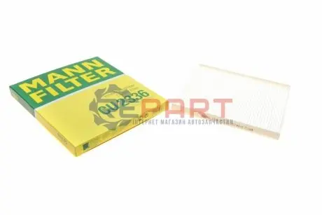 Фільтр салону Hyundai Accent/i40/Veloster 10-/Tucson 04-10/Kia Rio/Sportage/Carens 04-/Cerato 08- MANN CU2336 Купити в Україні