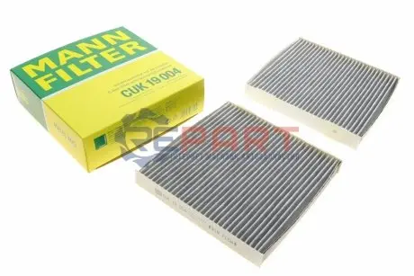 Фото Фільтр салону BMW X3 (F25) 10-/X4 (F26) 14-18 (к-кт 2шт.) (вугільний) MANN (CUK19004) зображення 1