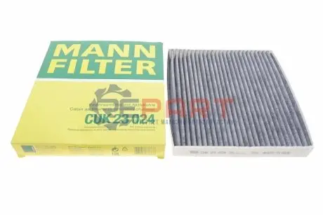 Фільтр салону Hyundai Santa Fe IV/Tucson III/Kia Sorento IV/V 18- (вугільний) MANN CUK23024 Купити в Україні
