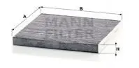 Фільтр салону Peugeot Boxer III/Cinroen Jumper III 2.0-3.0 HDi 06- (вугільний) Mann CUK 2544 Купити в Україні