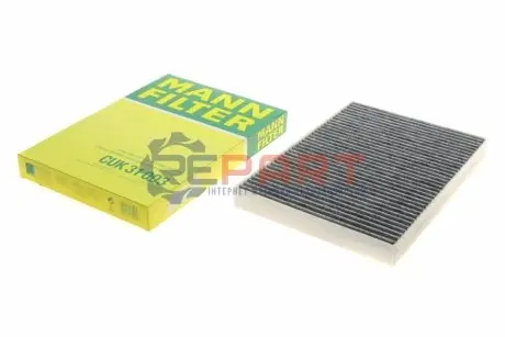 Фото Фільтр салону Audi A4/ A5/ Q5/ Q7 2.0-3.0 TDI 15- (вугільний) MANN (CUK31003) зображення 1