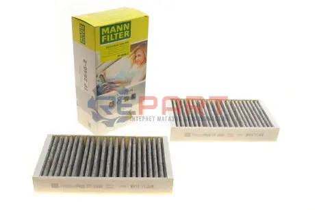 Фото 1 — Фільтр салону MB ML (W164) 3.0CDI (вугільний/антибактеріальний) (к-кт 2шт.) MANN (FP 2646-2) Фото Фільтр салону MB ML (W164) 3.0CDI (вугільний/антибактеріальний) (к-кт 2шт.) MANN (FP 2646-2) зображення 1