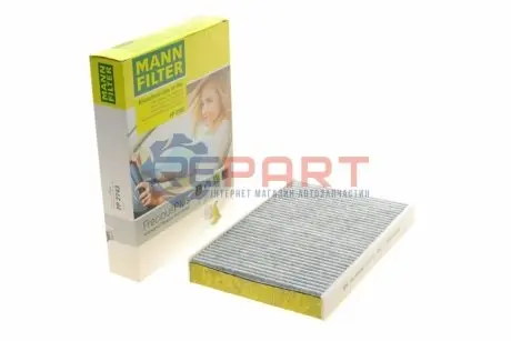 Фото Фільтр салону Peugeot 508 10-18 (вугільний/антибактеріальний) MANN (FP2743) зображення 1