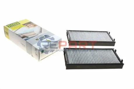 Фото Фільтр салону BMW X5 (E70)/ X6 (E71/E72) 08- (к-кт 2 шт.) (вугільний/антибактеріальний) MANN (FP 2941-2) зображення 1